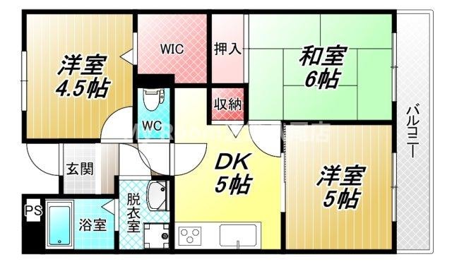 パークサイド高安の物件間取画像