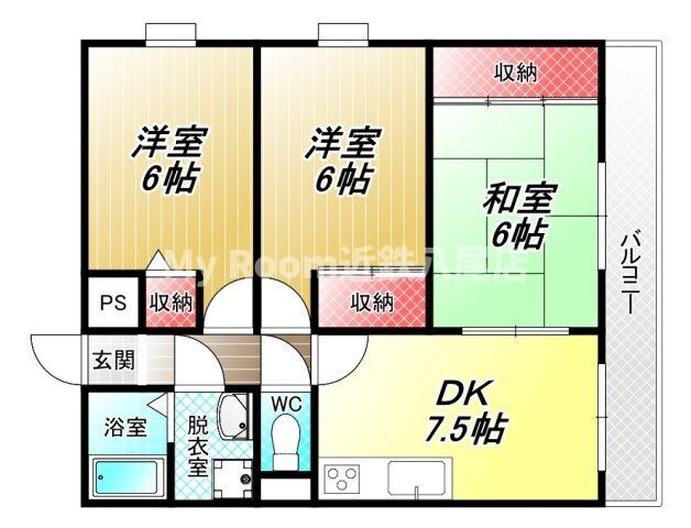 ガーデン成法の物件間取画像