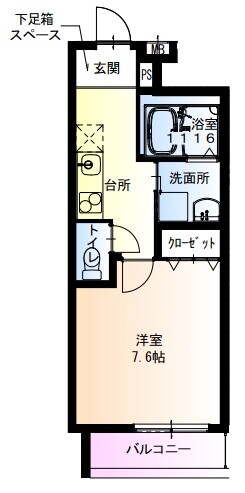 フジパレス俊徳道WESTの物件間取画像