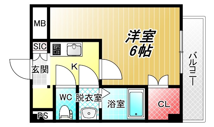 Chance八尾本町の物件間取画像