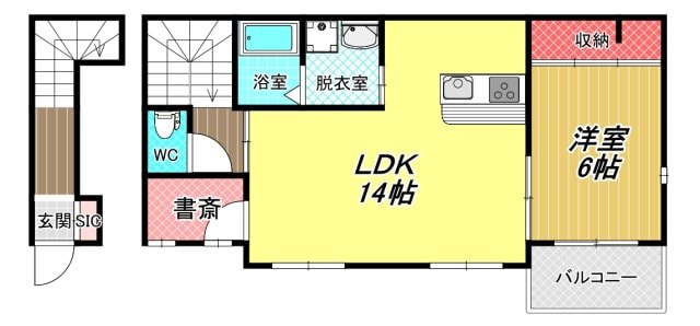 エスペランサ八尾の物件間取画像