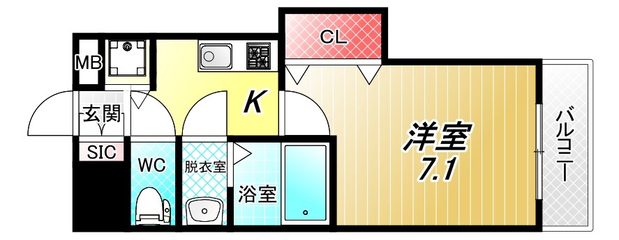 Luxe布施駅前の物件間取画像