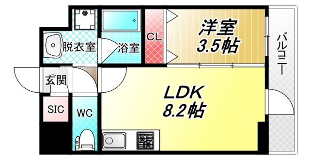 リアライズ布施駅前の物件間取画像