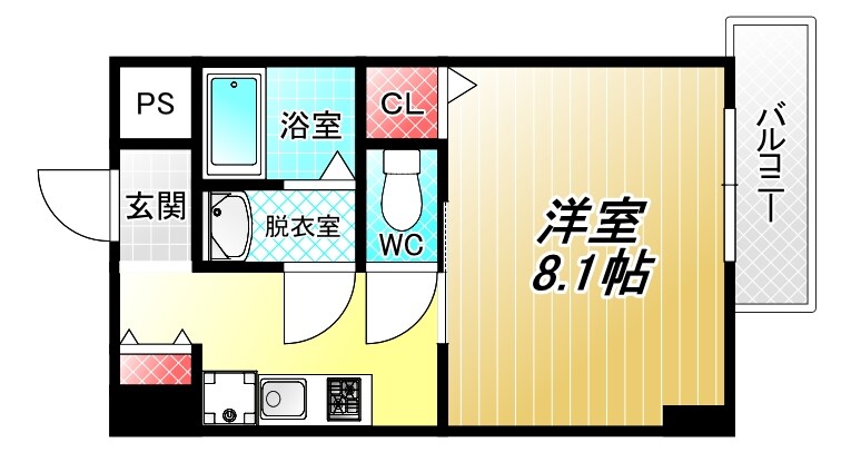 グリュックメゾンSーSHINHUKAEXIIIの物件間取画像