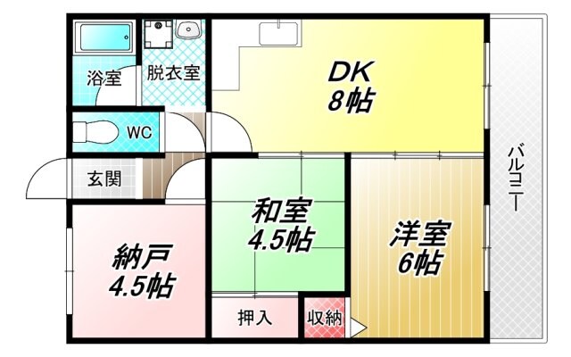 パラツィーナ小阪の物件間取画像