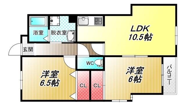 ドリーム6ハイツの物件間取画像