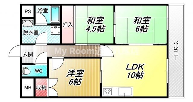 プラザテイクスリーの物件間取画像