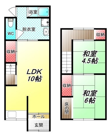 近江堂1丁目貸テラスの物件間取画像