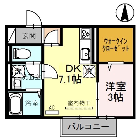 アジ―ロコートの物件間取画像