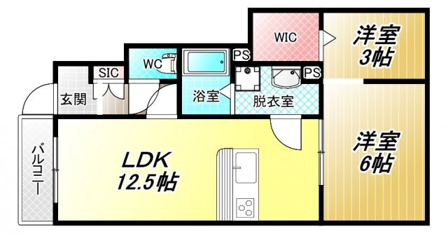 河内山本駅 徒歩11分 1階の物件間取画像