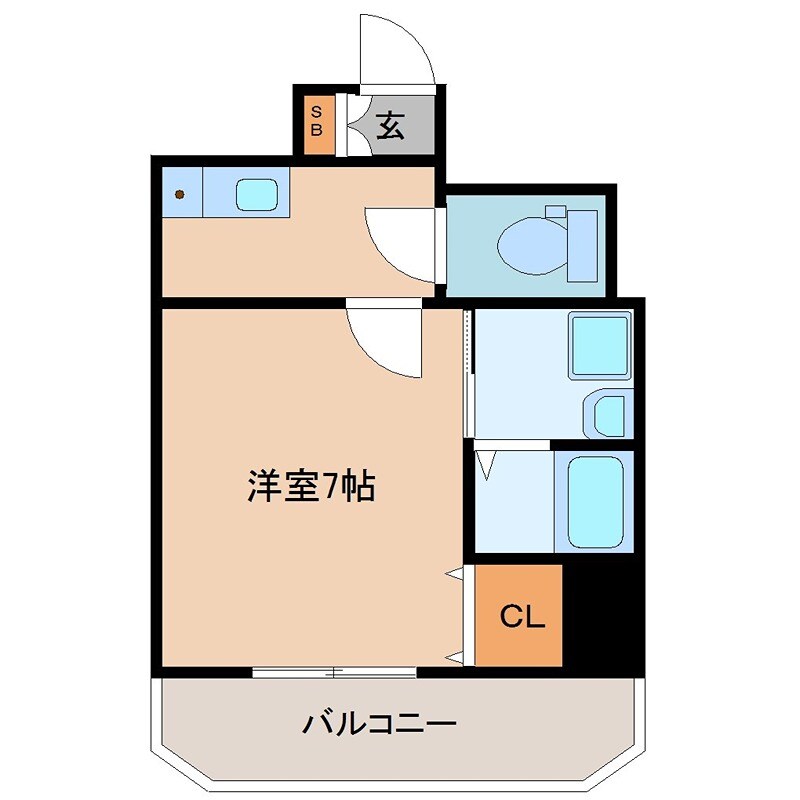 フジテラス南森町の物件間取画像