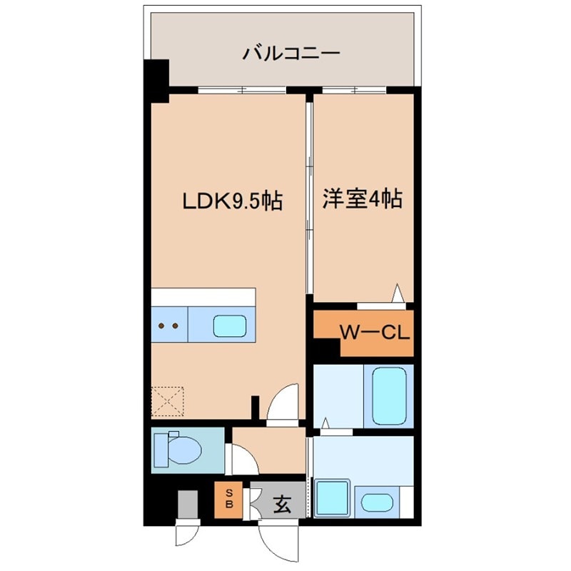 S-RESIDENCE東三国amanteの物件間取画像