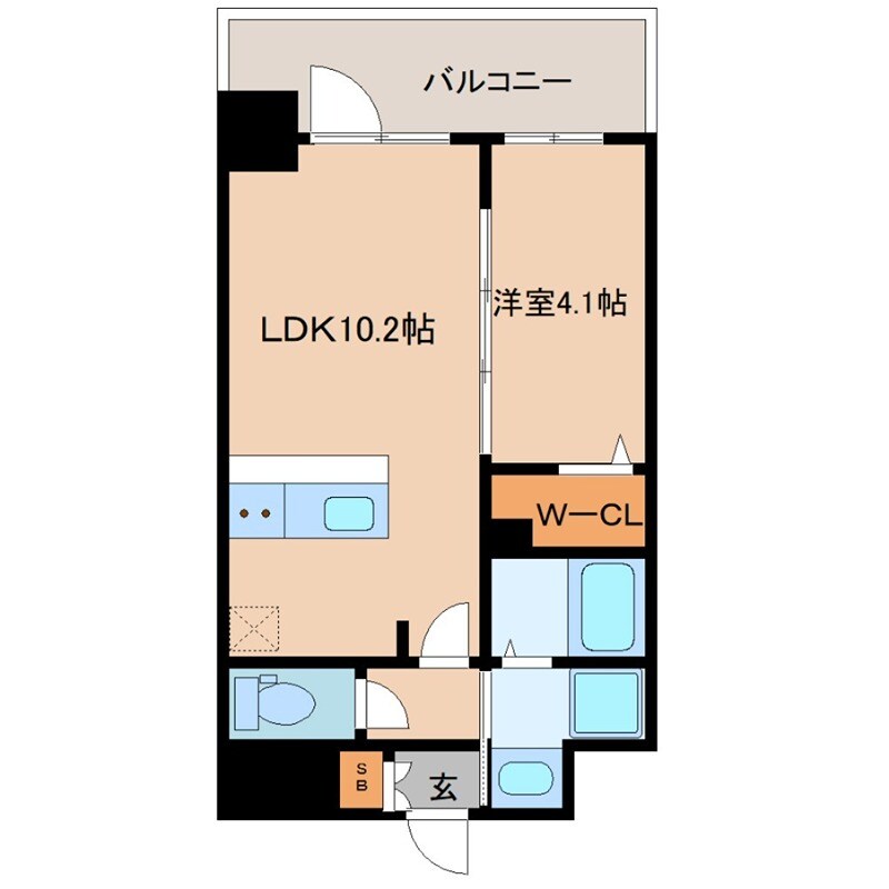 S-RESIDENCE東三国amanteの物件間取画像