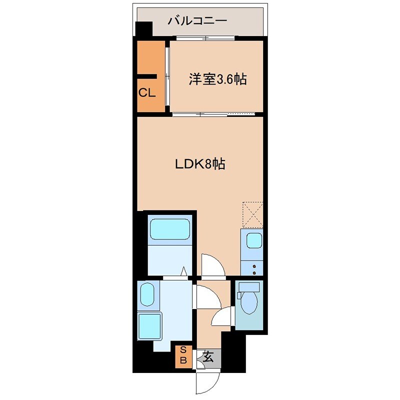 Alivis緑橋の物件間取画像