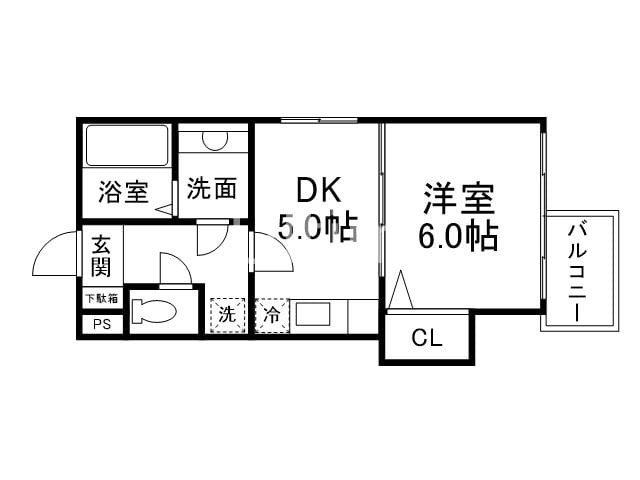 サザン桃山御陵の物件間取画像