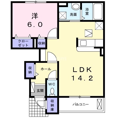 バンブーアンの物件間取画像