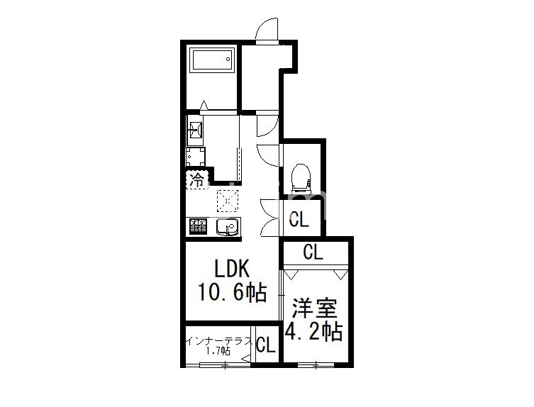 （仮称）久御山町佐古内屋敷新築アパートA棟の物件間取画像