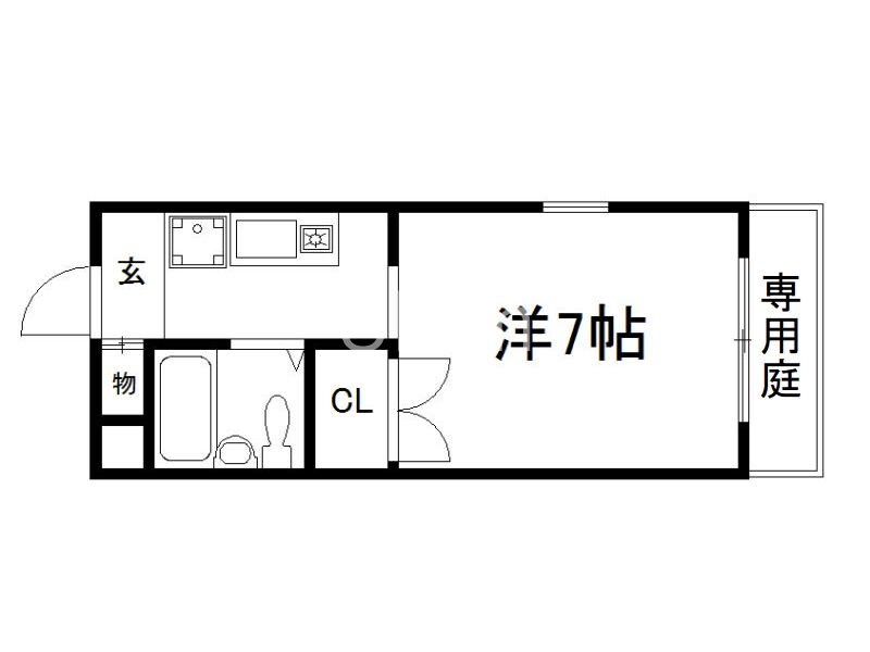 西尾マンションの物件間取画像