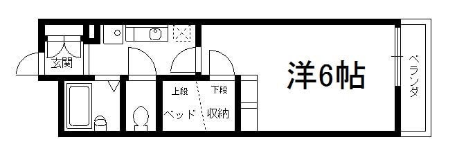 レオパレスグリーングラスIの物件間取画像