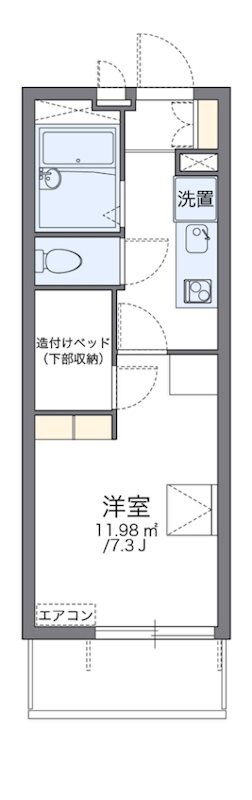 レオパレスグリーングラスIの物件間取画像