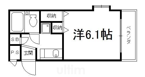 デトムワン城南宮道の物件間取画像