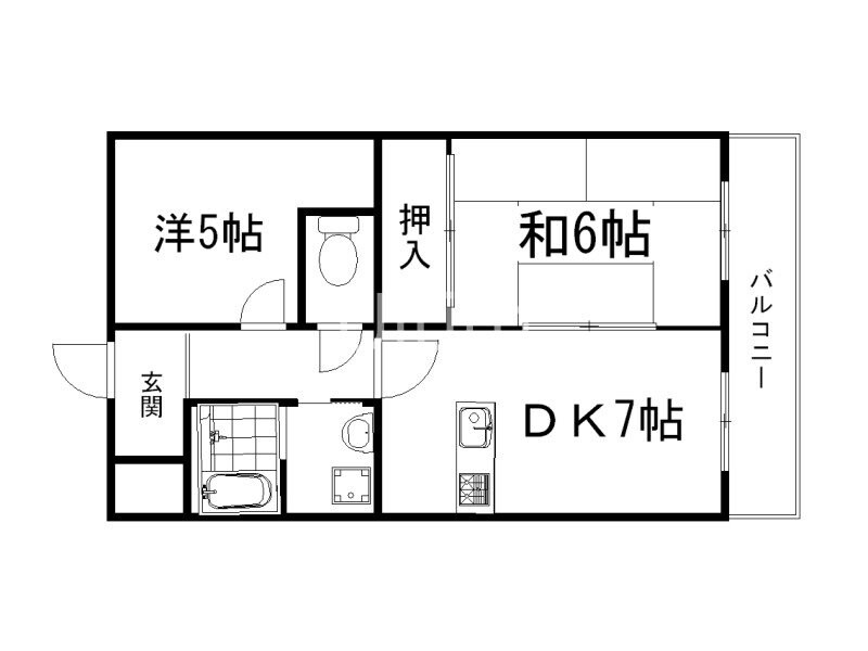 カーサヒラキの物件間取画像