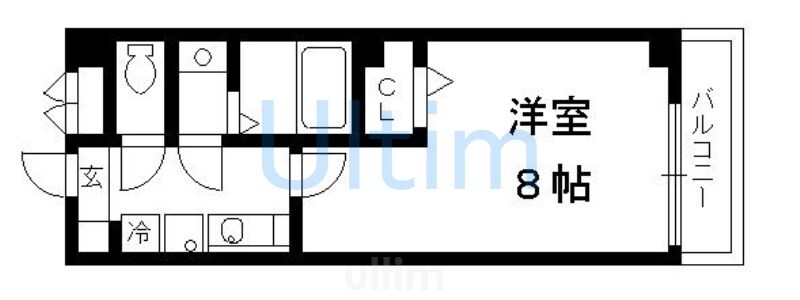 フラッティ龍大南の物件間取画像