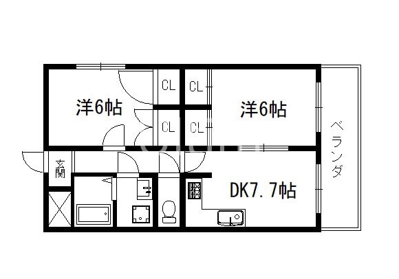 オレンジハウスの物件間取画像