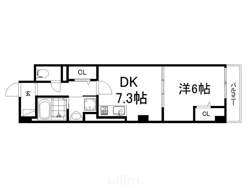 Ｋ’ｓコート京都の物件間取画像