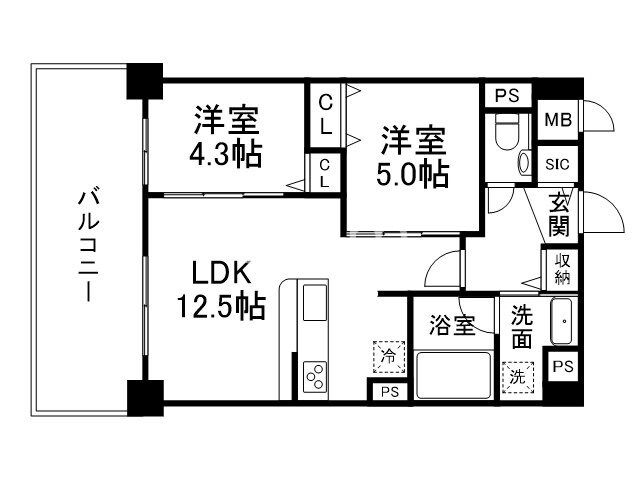 クオリア京都東山の物件間取画像