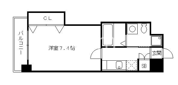 ＨＦ四条河原町レジデンスの物件間取画像