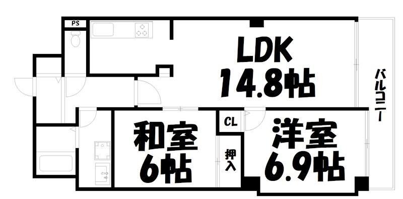 パインフィールド吉祥院の物件間取画像