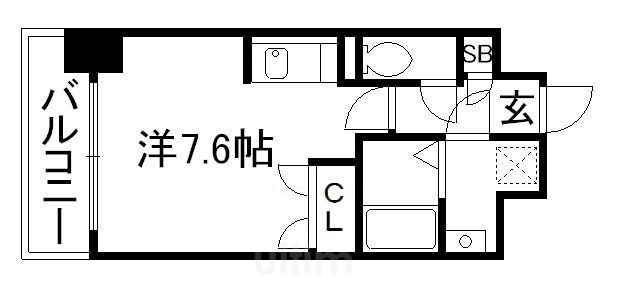 エスリード烏丸五条駅前の物件間取画像