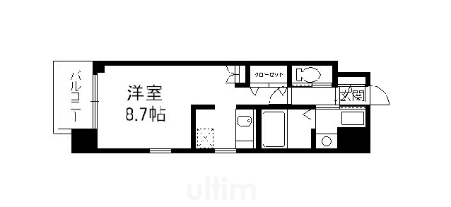 エイペックス京都東山三条の物件間取画像