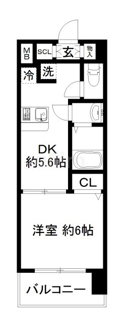 エステムコート京都西大路の物件間取画像