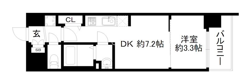 プレサンスTHE KYOTO 東福寺 WESTの物件間取画像