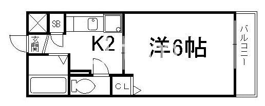 エステムコート京都河原町プレジールの物件間取画像