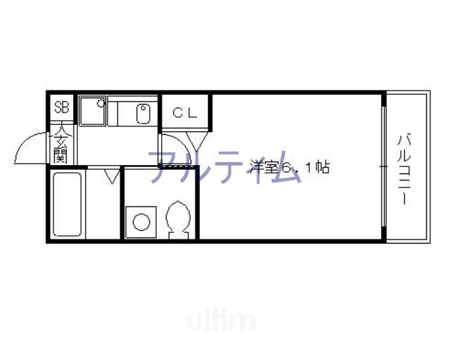 エステムプラザ京都五条大橋の物件間取画像