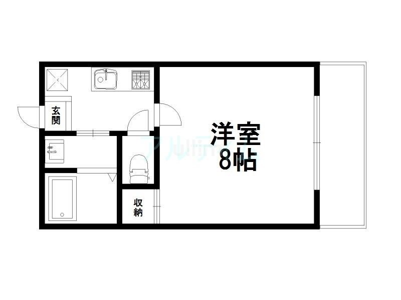 フラッティ梅小路の物件間取画像