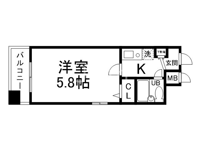 エスリード京都河原町第３の物件間取画像