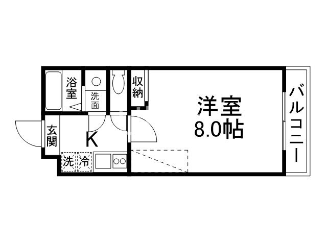 フラッティ千本二本松町の物件間取画像