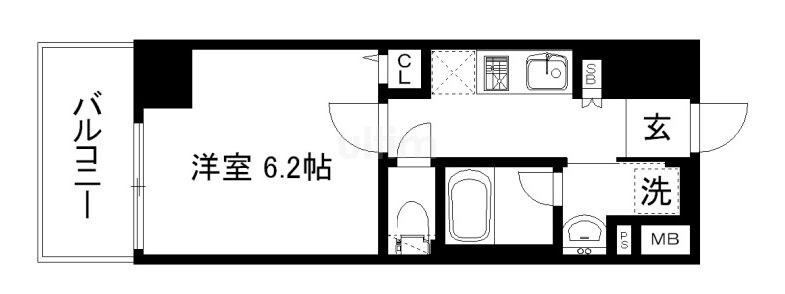 アスヴェル京都西七条の物件間取画像