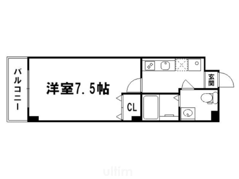 フラッティ円町北の物件間取画像