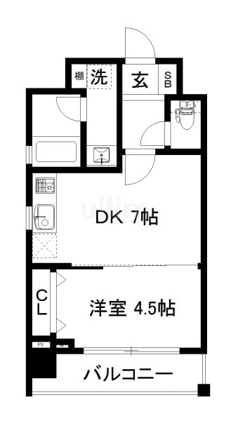 ベラジオ京都七条ウエストの物件間取画像