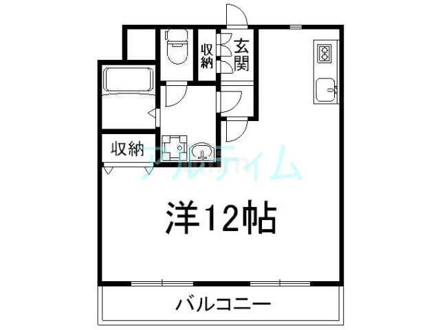 レスパスエルトン丹波口の物件間取画像