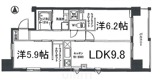 IL ROSSO堀川六角の物件間取画像