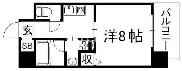 ジョイシティ二条城前の物件間取画像