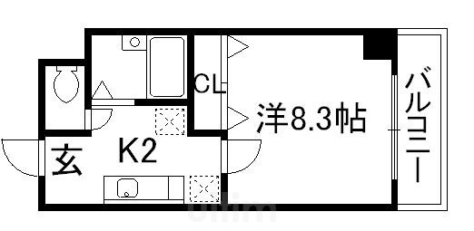 ハウスセゾン四条通の物件間取画像