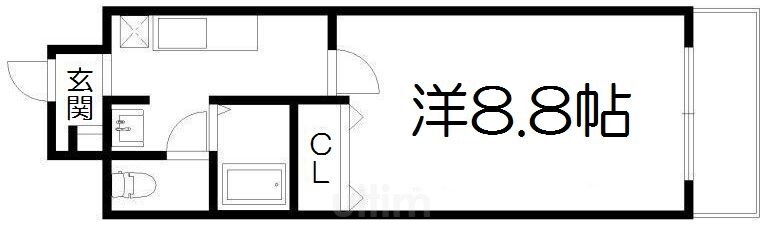 ハウスセゾン四条通の物件間取画像