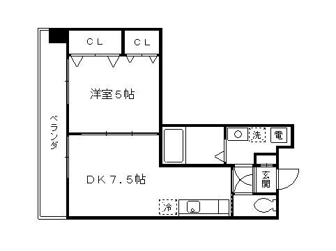 プルメリア御池の物件間取画像